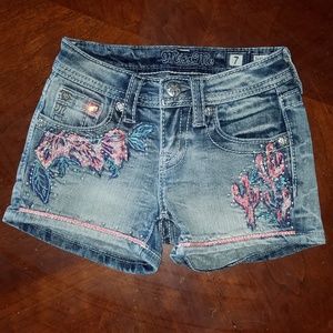 Girls Miss Me Cactus Shorts Hard to Find
